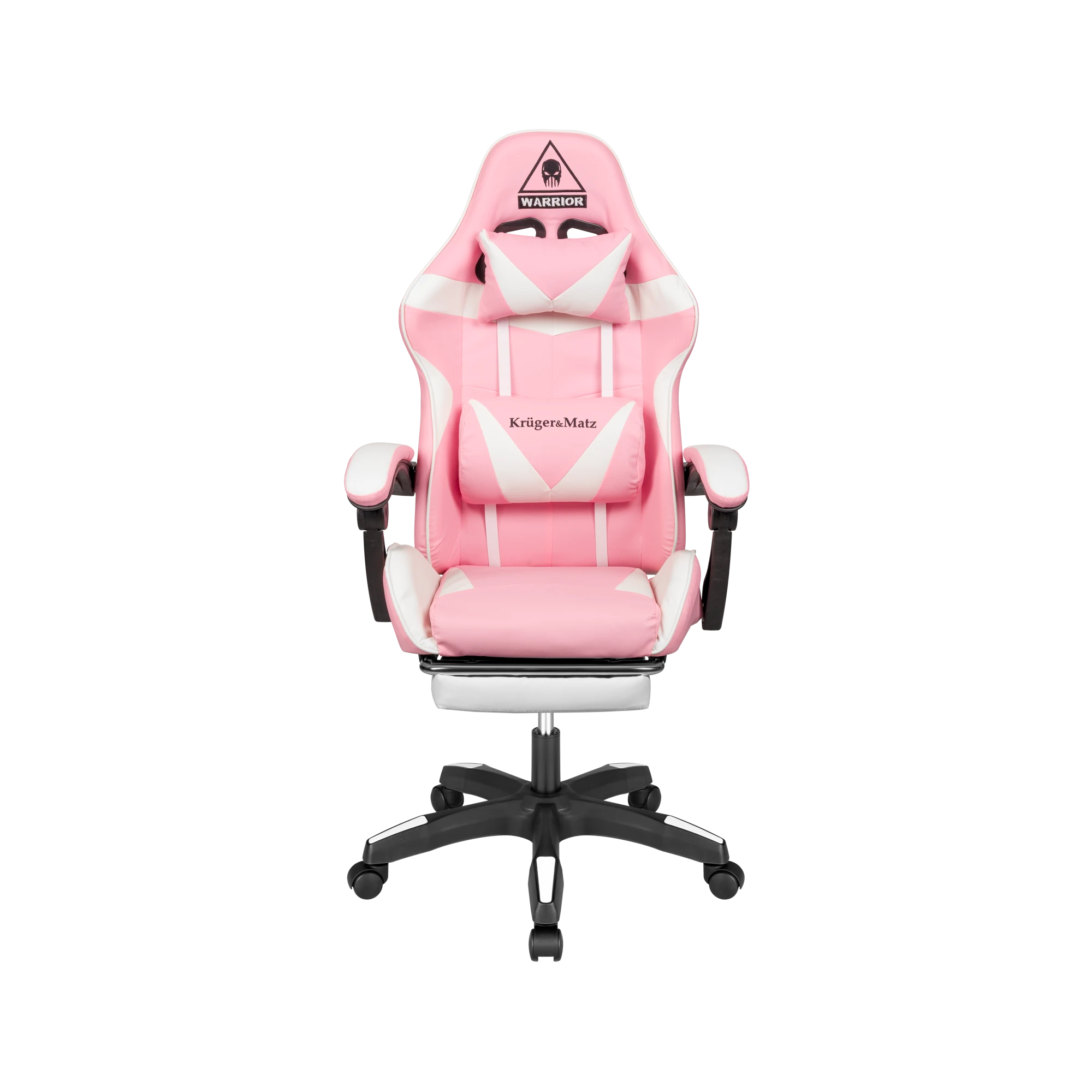 Kruger & Matz GX-150 žaidimų kėdė Balta ir rožinė