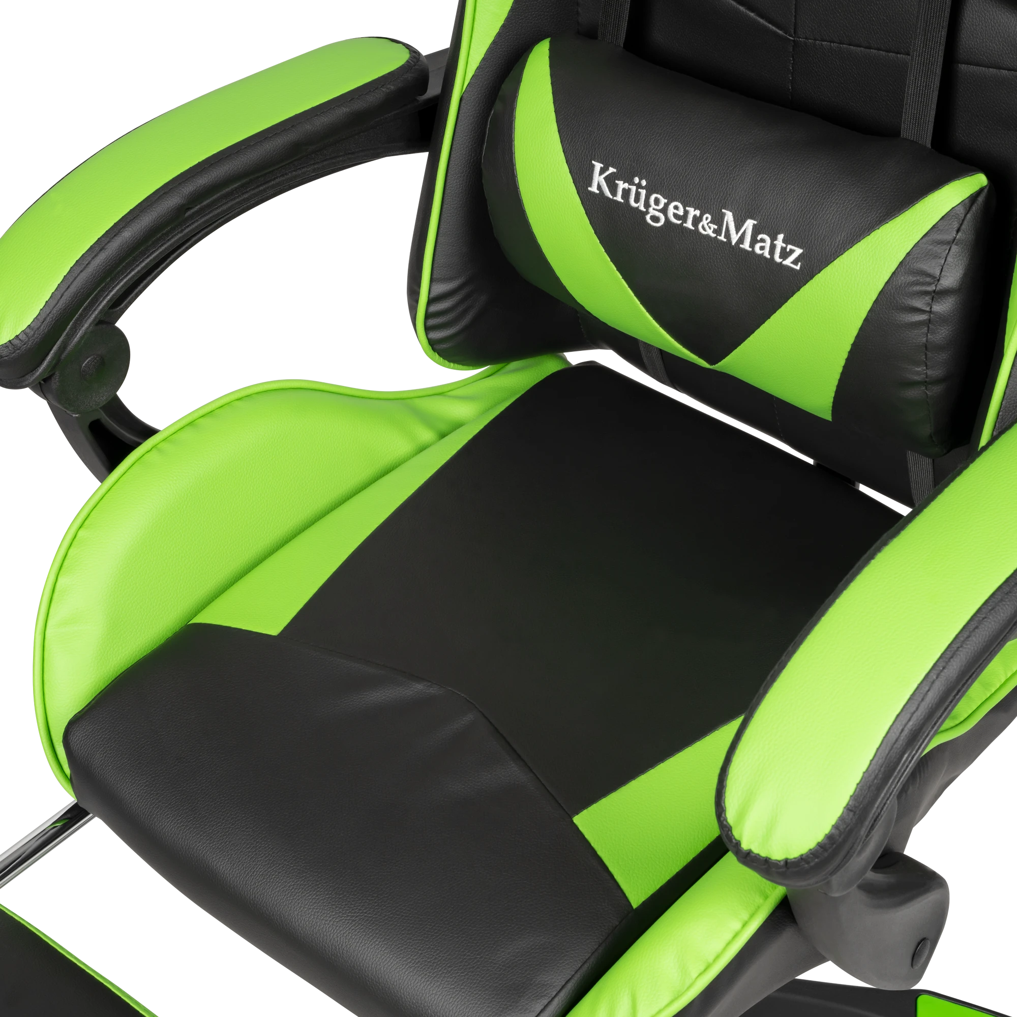Žaidimų kėdė Kruger & Matz Warrior GX-150 Gaming Chair, Juoda-žalia