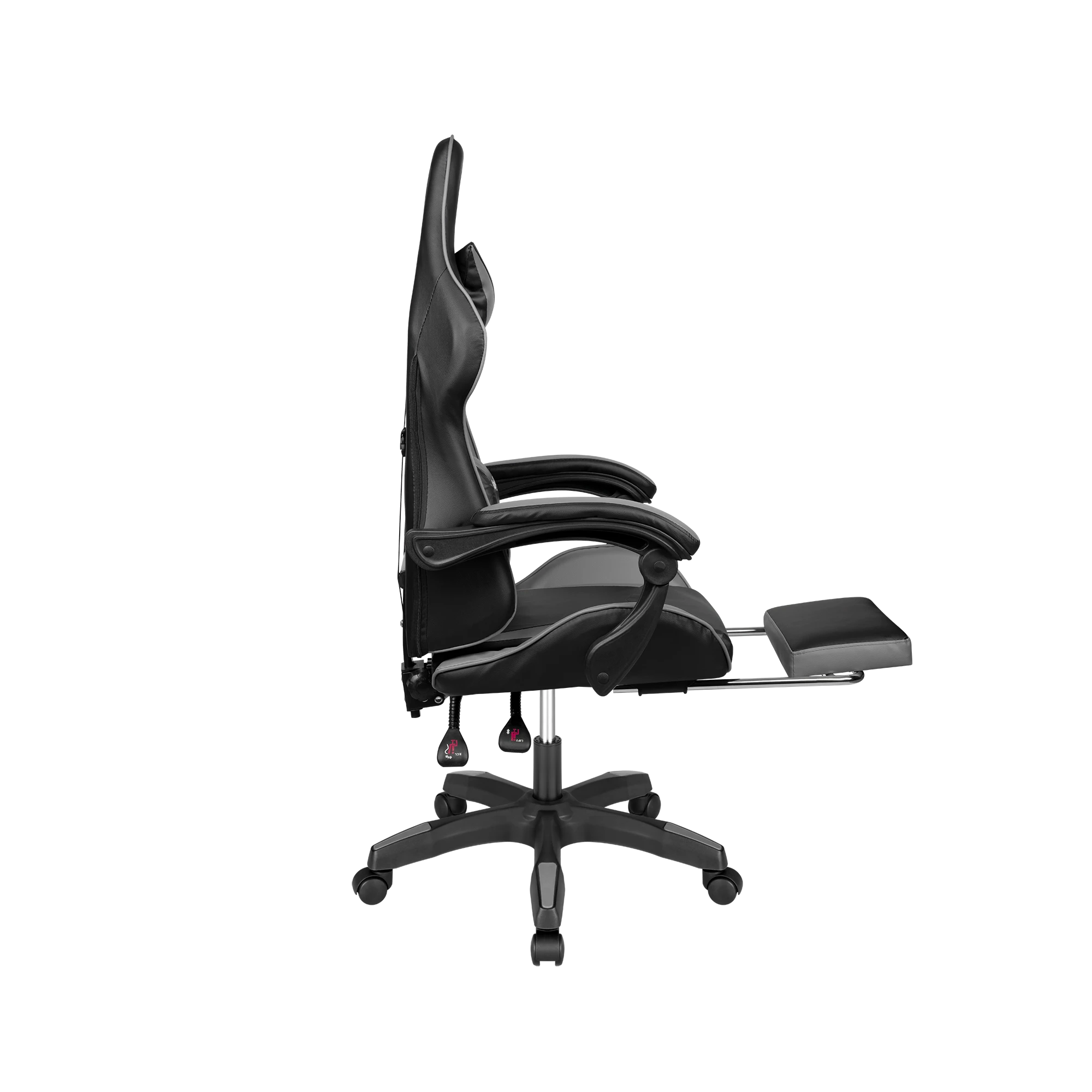 Kruger & Matz Žaidimų kėdė Žaidimų kėdė Warrior GX-150 Gaming Chair, Juoda-pilka