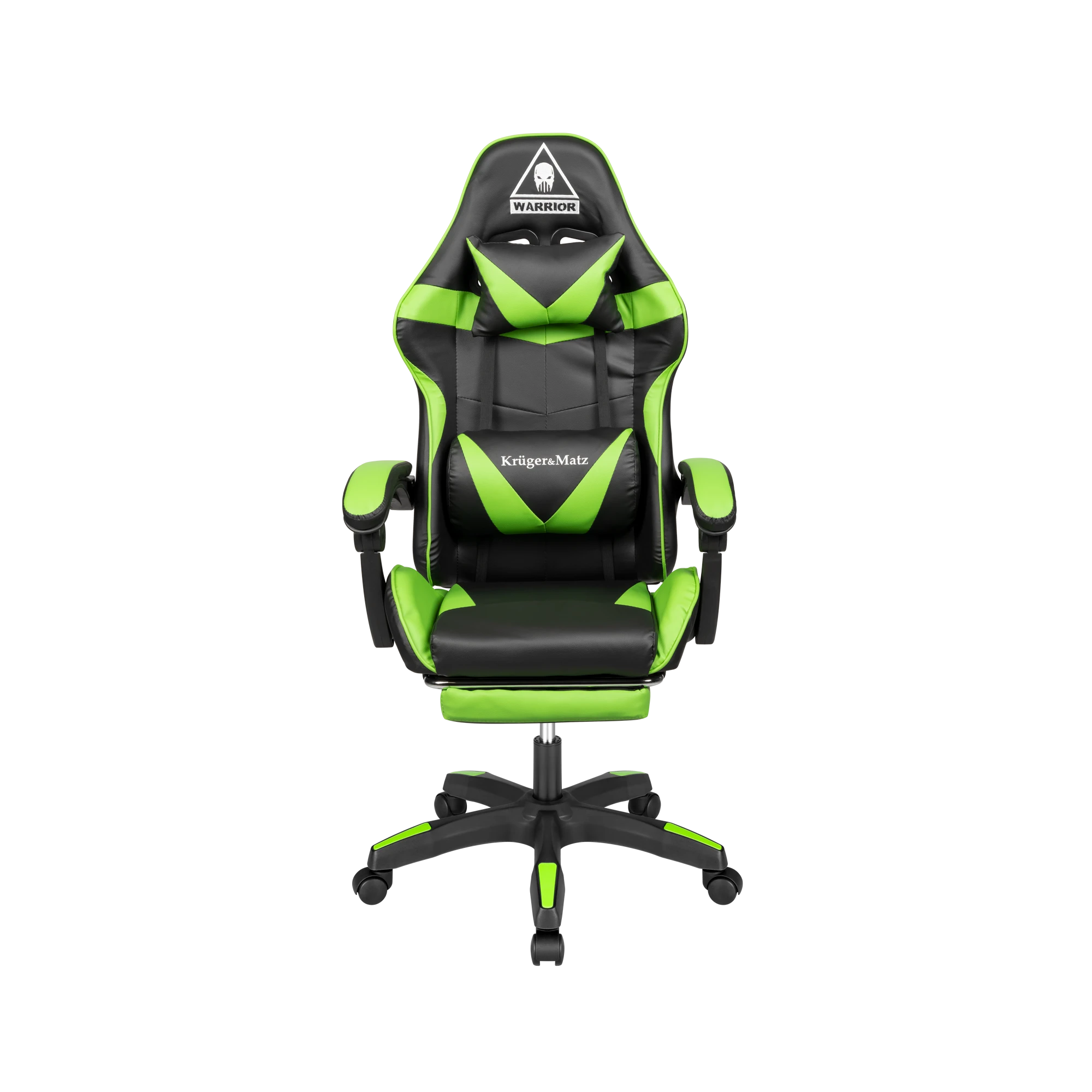 Žaidimų kėdė Kruger & Matz Warrior GX-150 Gaming Chair, Juoda-žalia