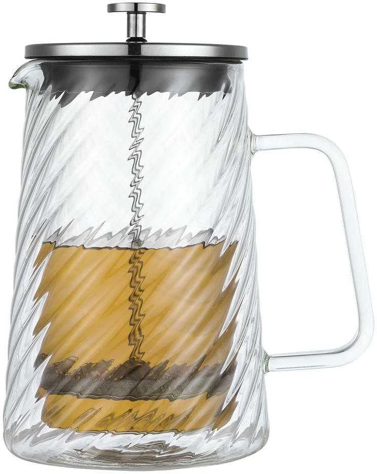 Zaparzacz Stūmoklinis kavos/arbatos virimo aparatas, stiklinis, 1 l, Klausberg, kb-7764