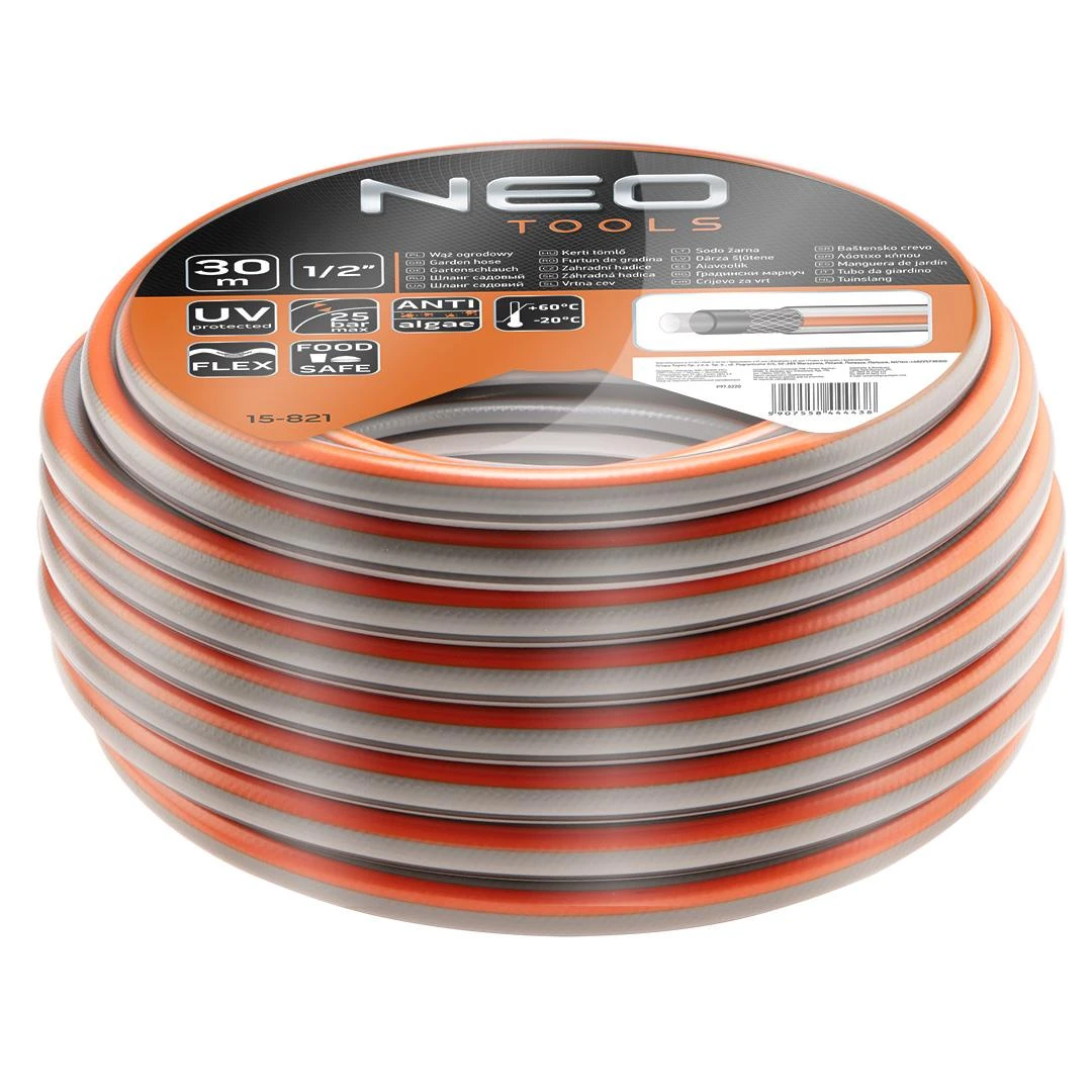 Neo Tools Sodo žarna 1/2 "x 30 m, 4 sluoksnių NEO OPTIMA