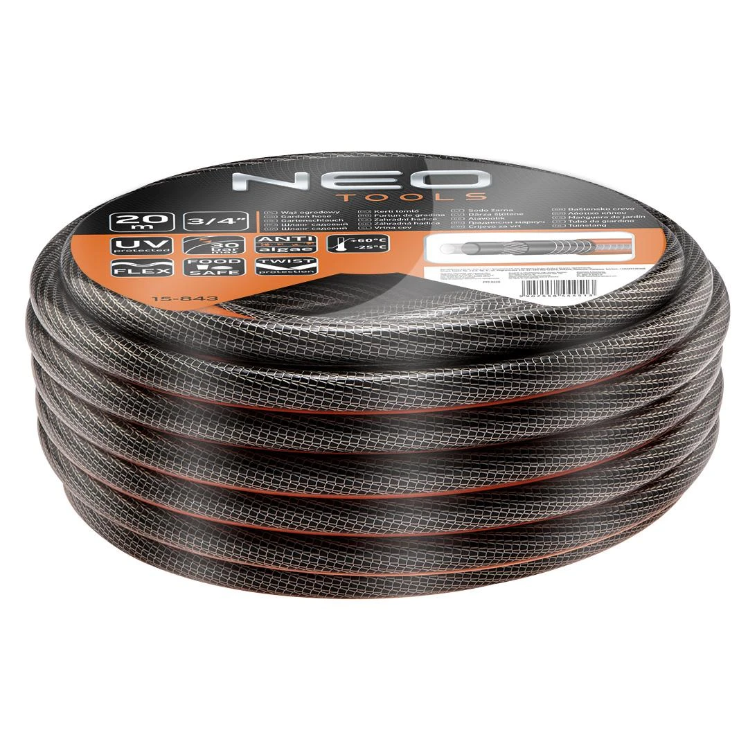 Neo Tools Žarna Sodo žarna 3/4" x 20 m, 6 sluoksnių NEO PROFESSIONAL