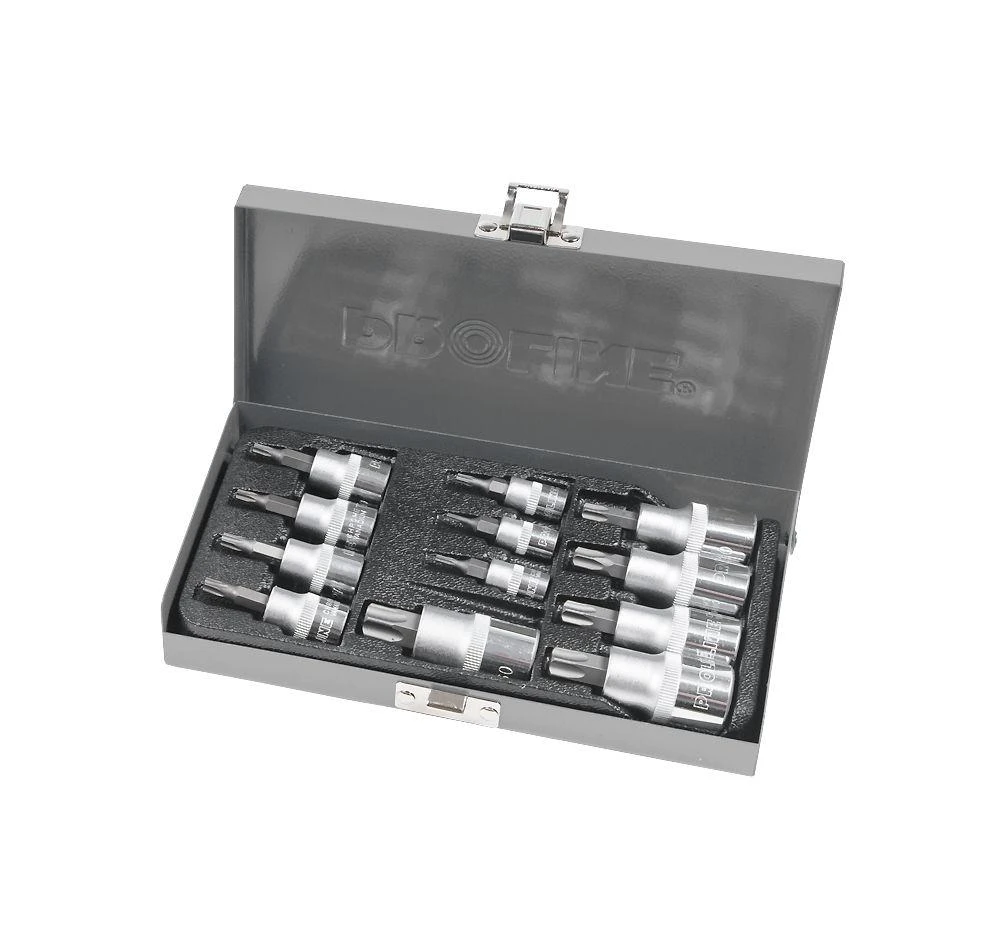 Zest. 12 bitų rinkinys. CV Torx 1/2-3/8-1/4'', T4-T60 Proline