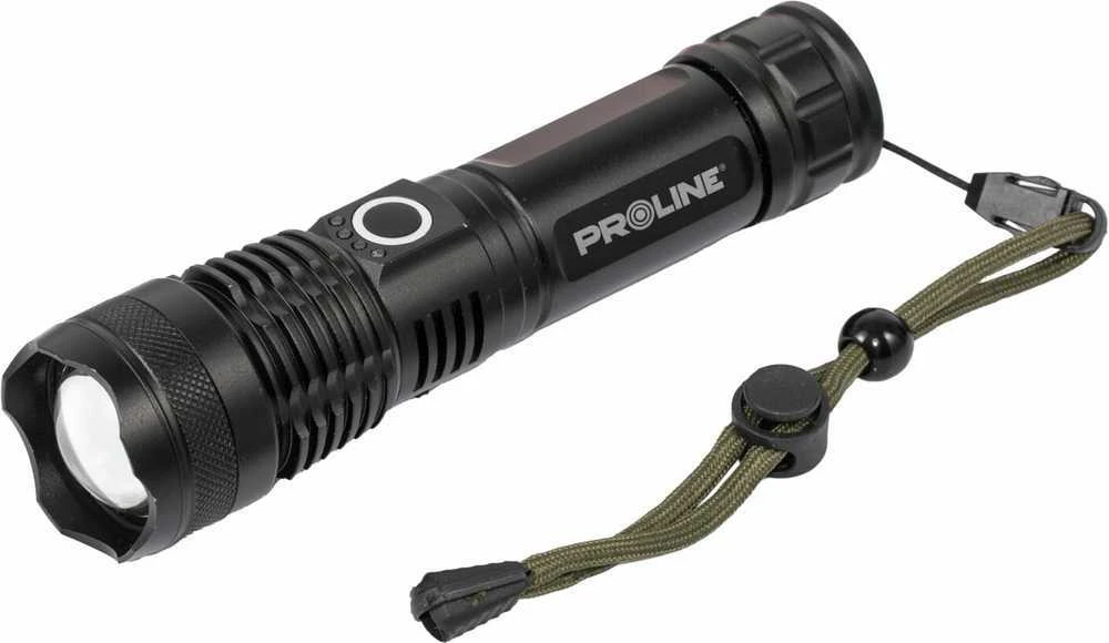 Latarka, Žibintuvėlis, Aliumininis žibintuvėlis, USB-C, 600 lm, priartinimas, 5 apšvietimo režimai, proline