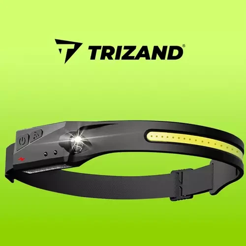 Trizand Galingas LED COB XPE prožektorius ant galvos