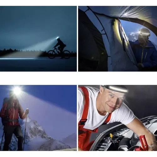 Trizand Galingas LED COB XPE prožektorius ant galvos