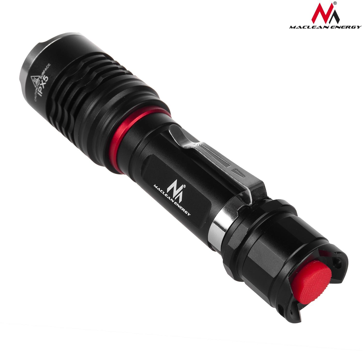 MACLEAN MCE220 Maclean MCE220 LED Cree 800 liumenų žibintuvėlis + įkroviklis + dviračio laikiklis