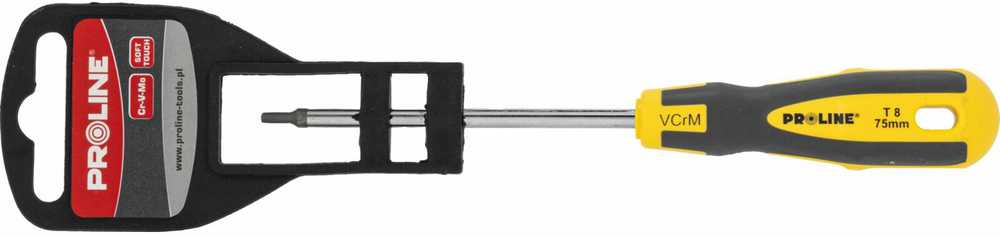 Wkrętak Profesionalus „minkšto prisilietimo“ „Proline“ Torx atsuktuvas t8 * 75 mm