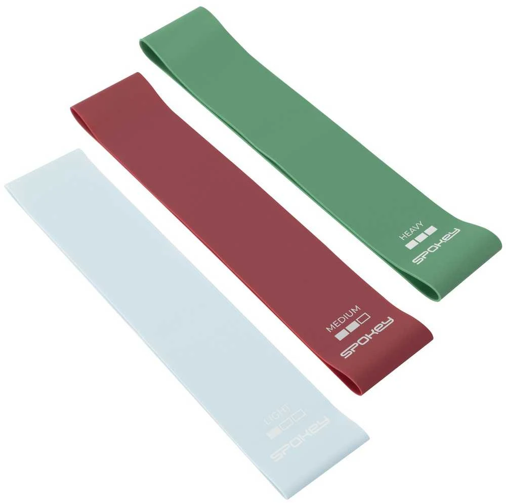3 mini pasipriešinimo gumų rinkinys Spokey FLEX SET