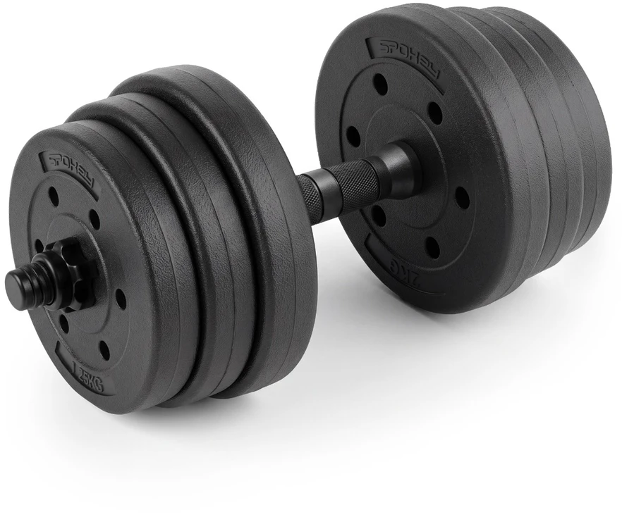 Spokey Svorių rinkinys 4in1 (štanga, hanteliai, kettlebell, atsispaudimų laikikliai) PONDUS SET 20 kg (Svorių rinkinys 4in1 (štanga, hanteliai, kettlebell, atsispaudimų laikikliai) Spokey PONDUS SET 20 kg)