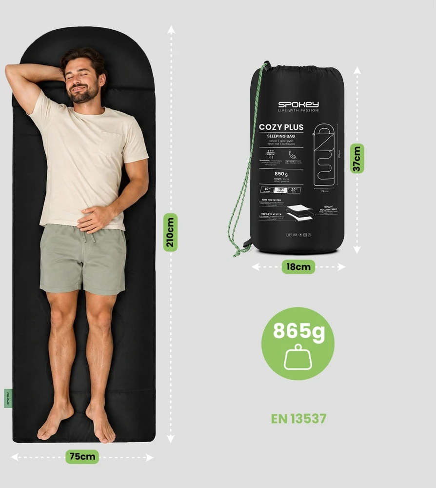 Pavasario–vasaros voko tipo miegmaišis Spokey COZY PLUS