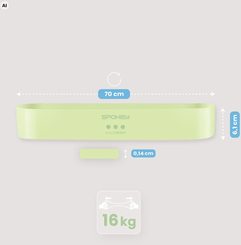 A training band with a non-slip structure Spokey JUICY heavy
