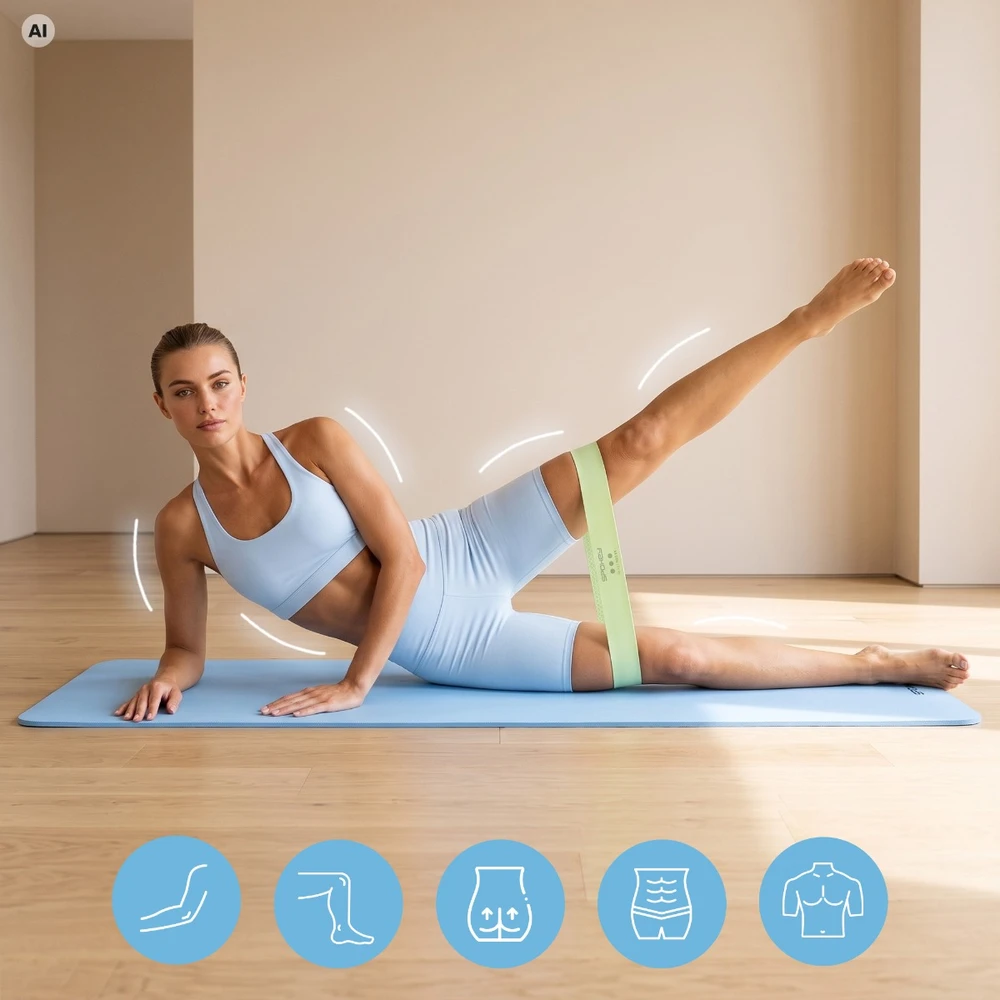 A training band with a non-slip structure Spokey JUICY heavy