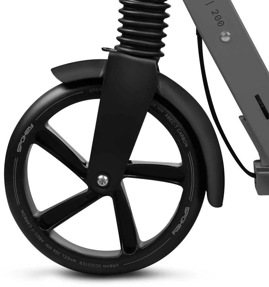 Spokey Miesto paspirtukas City Flow Pro su reguliuojamu vairu ir 200 mm ratais