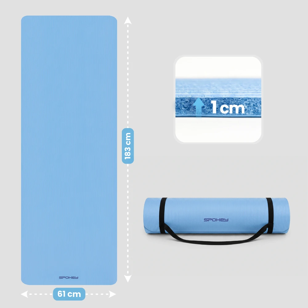 Gimnastikos kilimėlis 183 x 61 x 1 cm Spokey SOFTMAT
