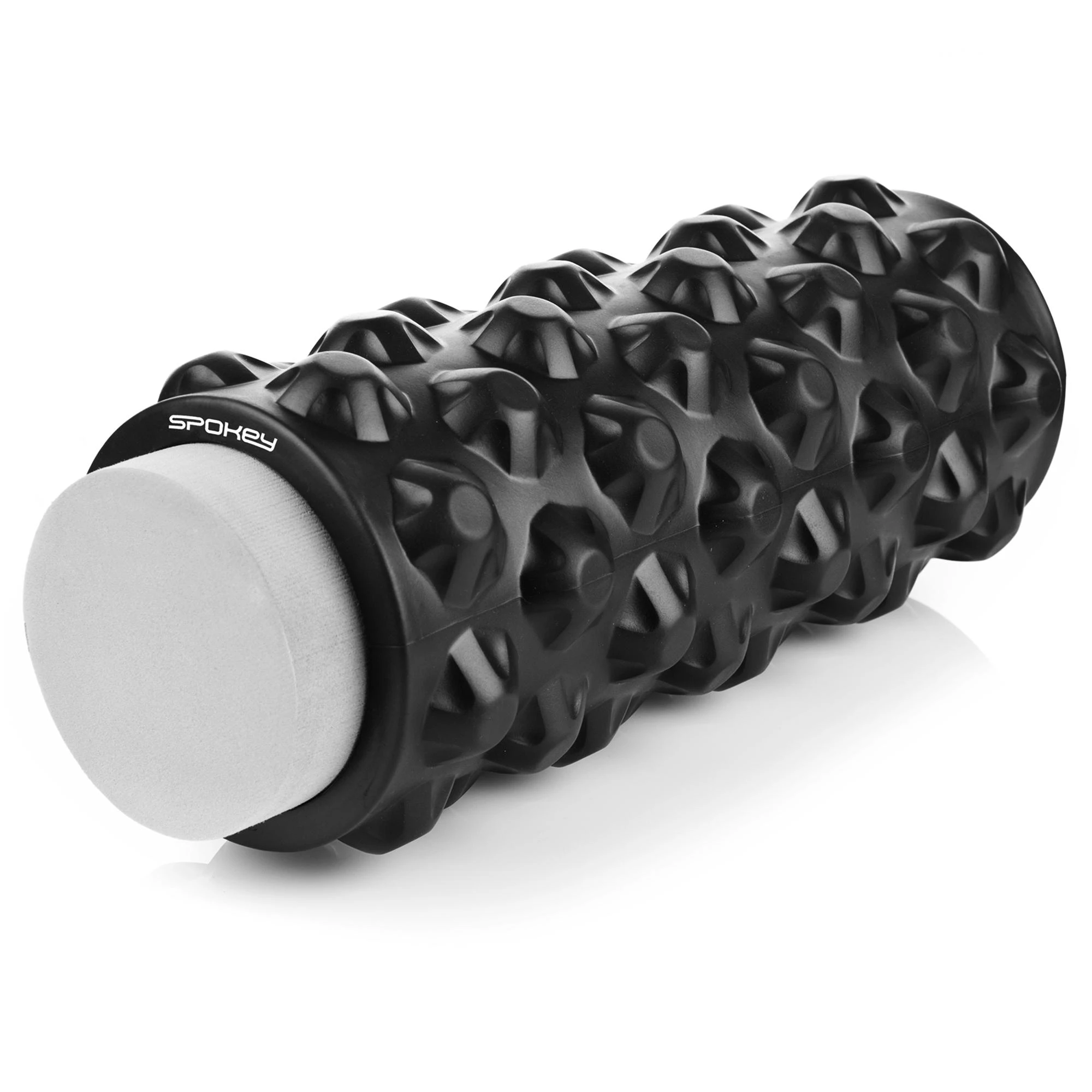 Spokey ROLL 2IN1 Fitness volelis, 33 x 14,5 cm, +1 lygus EVA putų volelis (10 cm), Tamsios pilkos, PU/PVC putos