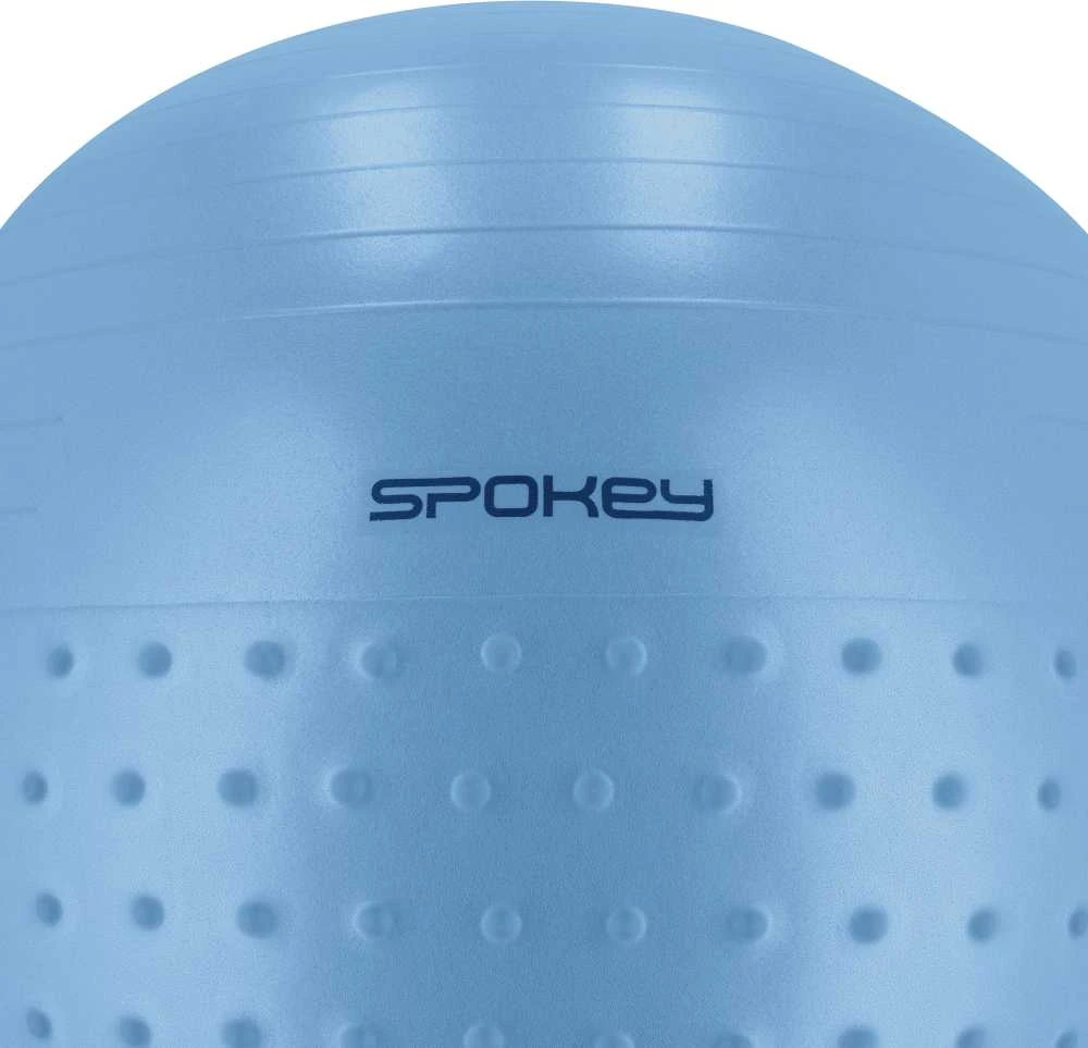 Gimnastikos kamuolys su masažiniais kauburėliais ir pompa Spokey HALF FIT