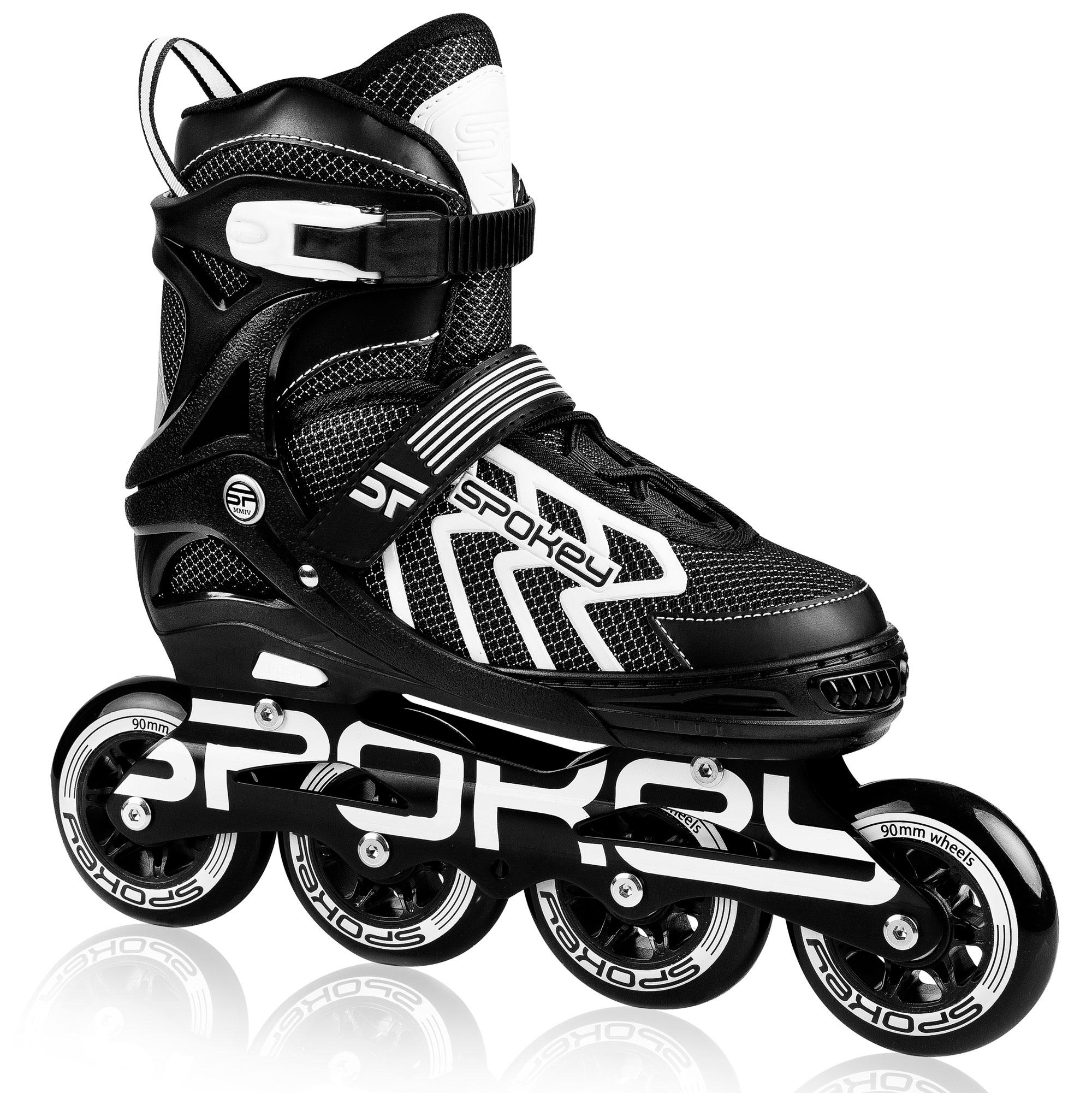 Inline Riedučiai Spokey Khan Bk / Wh Jr 927032-927033