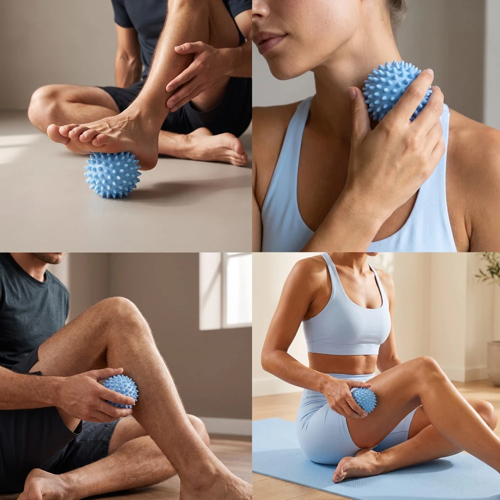Massage ball with nodules 7 cm Spokey PIN