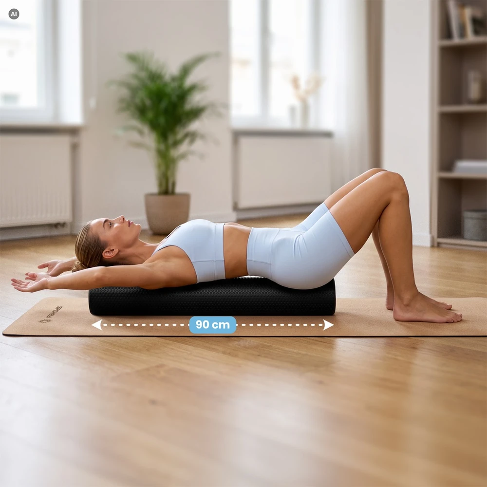 Spokey Pilates roller 90 cm wałek do ćwiczeń rozciągających LONGY (Pilates roller 90 cm wałek do ćwiczeń rozciągających Spokey LONGY)