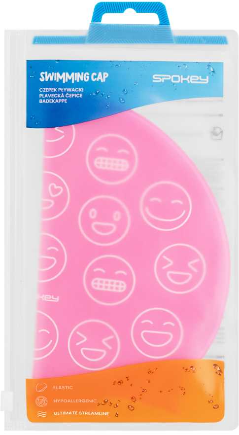 Plaukimo kepuraitė rožinė Spokey EMOJI