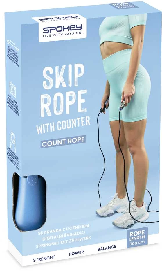 Spokey COUNT ROPE šokdynė su skaitikliais