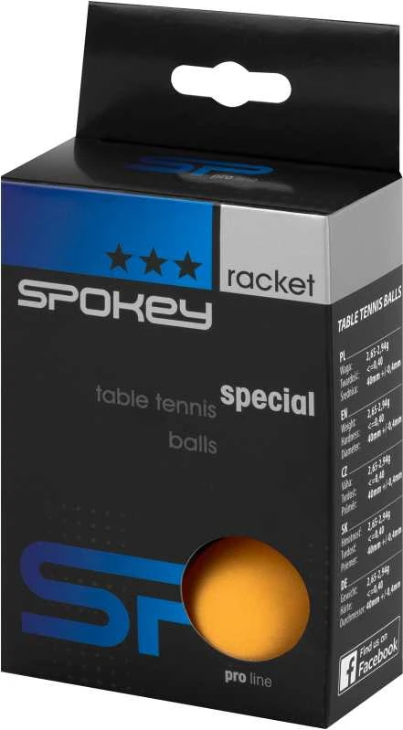 Stalo teniso kamuoliukai Special Spokey 6vnt. oranžiniai