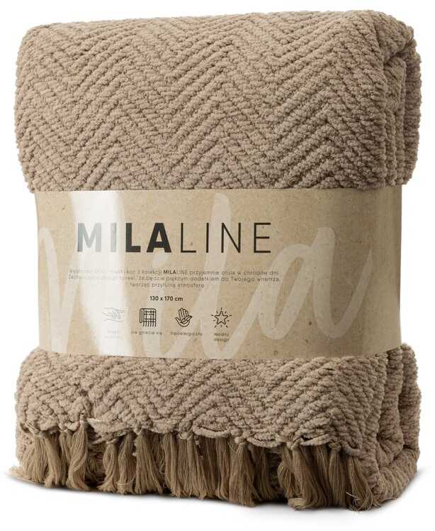 Eurofirany ANTKLĖ/MILO/BEIGE 130X170 BEIGE Antklodė