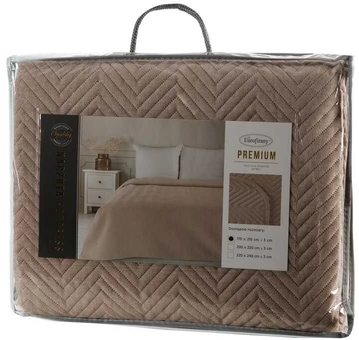 Eurofirany CHON/LINAS/3/C.BEIGE 170X210 C.BEIGE Lovatiesė Lovatiesė