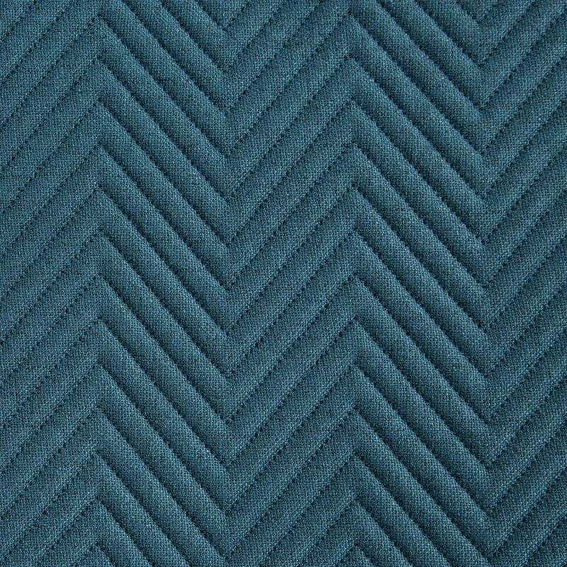 Eurofirany Mėlynas liną primenantis dekoratyvinis užtiesalas, 220x240 cm, dvipusis dygsniuotas dizainas, OEKO-TEX sertifikatas, minkšta poliesterio lovatiese, miegamojo pledas Lovatiesė
