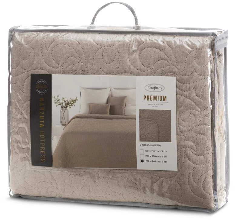 Eurofirany CHON/LEN/4/BEŻ 200X220 BEŻ Lovatiesė Lovatiesė