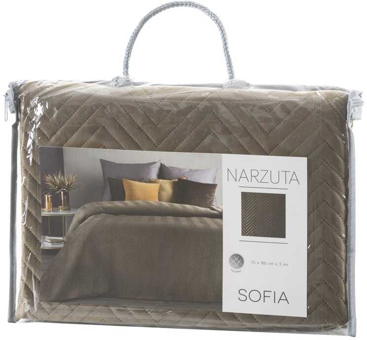 Eurofirany CHON/SOFIA/BROWN 70X160 RUDA Lovatiesė Lovatiesė