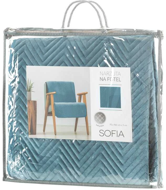 Eurofirany CHON / SOFIA / MĖLYNA 70X160 MĖLYNA Lovatiesė