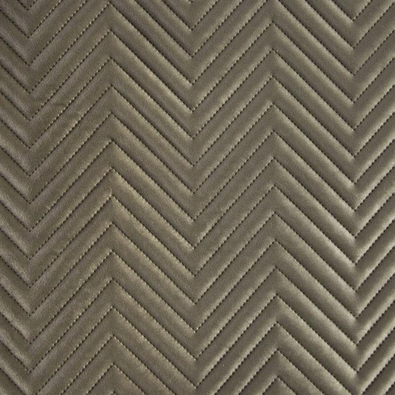 Eurofirany Aksominis dvipusis dekoratyvinis užtiesalas, 230x260 cm, rudas dygsniuotas raštas, vasarinė lovatiesė miegamajam, minkštas pledas Lovatiesė