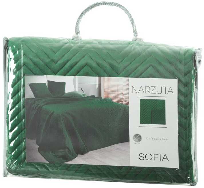 Eurofirany CHON / SOFIA / Žalias 70X160 Žalias Lovatiesė Lovatiesė