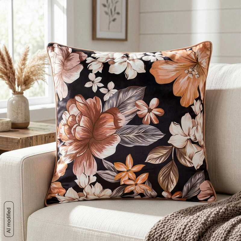 Eurofirany CHP/FLOWERS6 45X45 CZAR + CYNAMON