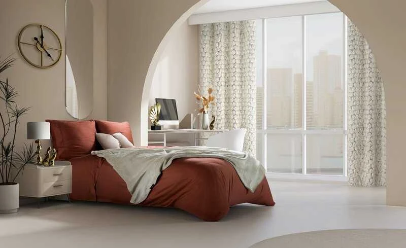 Eurofirany „Eurocurtains“ CHP/BOW/BEIGE 45X55 BEIGE/EXTRACT