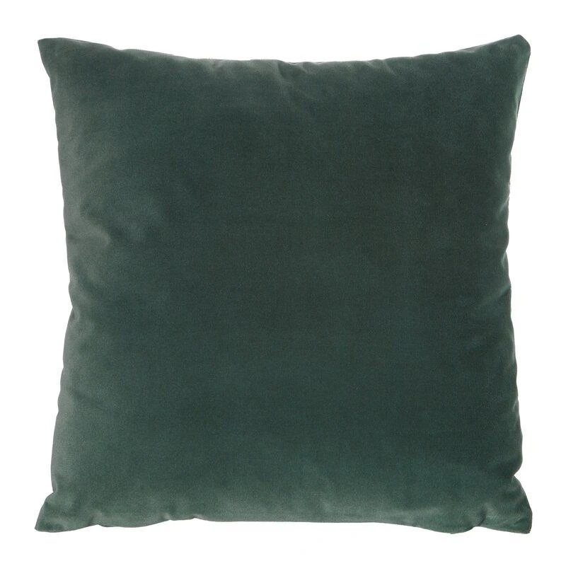 Tamsiai žalia velvetinė pagalvė 45x45 cm