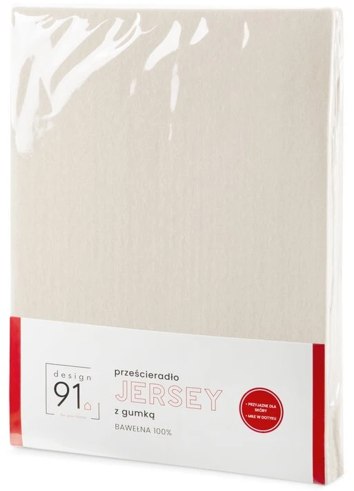 Eurofirany D91 / BY / JER / BEŻ 90X200 + 25CM 125 Paklodė Paklodė