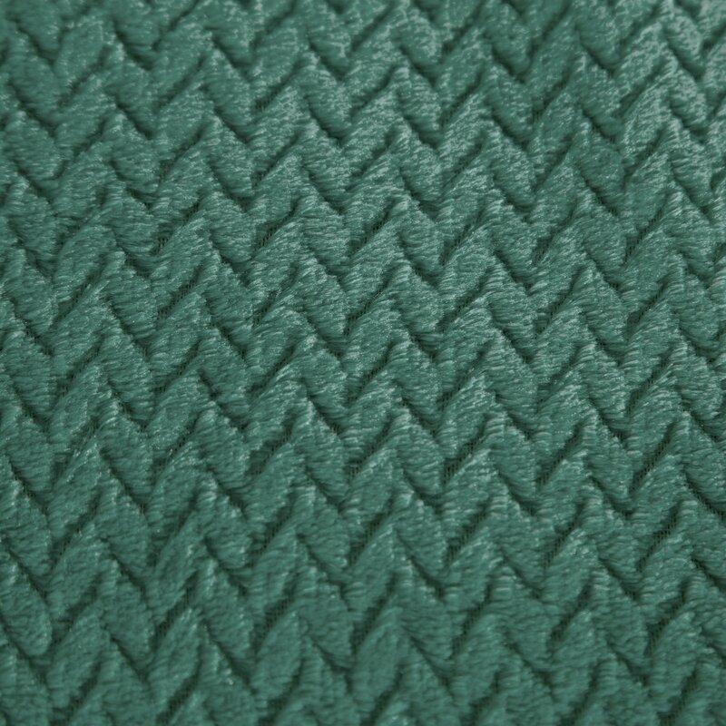 Eurofirany DESIGN 91 CINDY3 Minkštas ir švelnus pledas 200X220 cm, spalva: tamsiai žalia