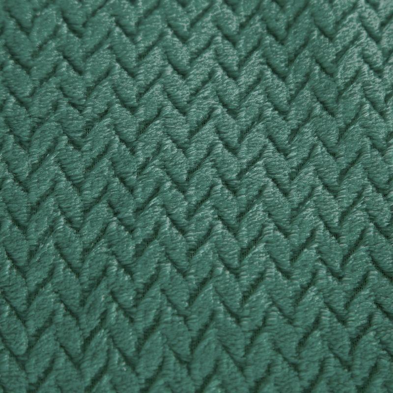 Eurofirany DESIGN 91 CINDY3 Minkštas ir švelnus pledas 200X220 cm, spalva: tamsiai žalia