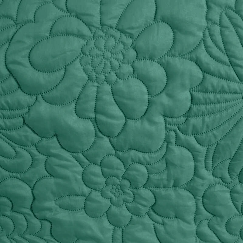 Eurofirany DESIGN 91 N/ALARA/4/TU Lovatiesė dekoruota karšto spaudimo technika (hot press) įspaustu gėlių raštu, 230X260 cm, spalva: turkio