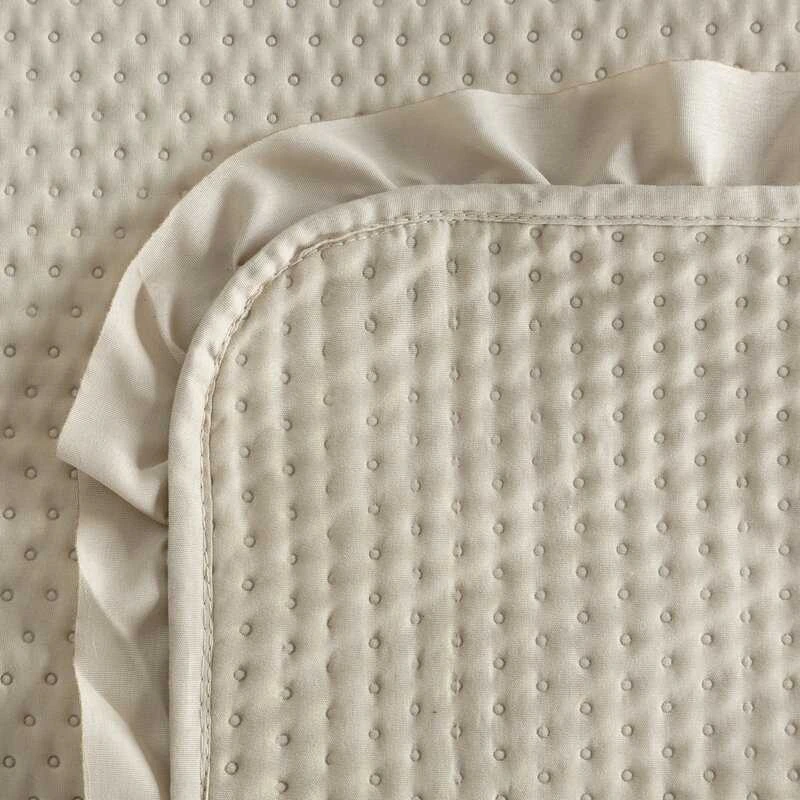Eurofirany D91/N/FRILL 170X210 SMĖLIO SPALVOS Lovatiesė
