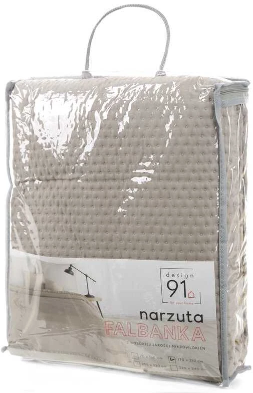Eurofirany D91/N/FRILL 170X210 TAMSI SMĖLIO SPALVA Lovatiesė
