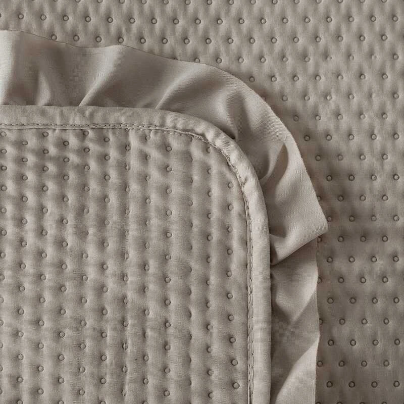 Eurofirany D91/N/FRILL 220X240 TAMSI SMĖLIO SPALVA Lovatiesė
