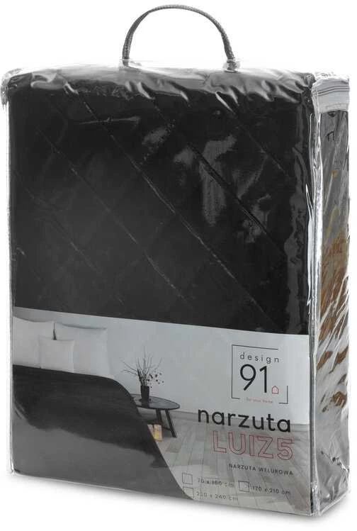 Eurofirany D91/N/LUIZ/5/CZA 220X240 Juodas Lovatiesė Lovatiesė