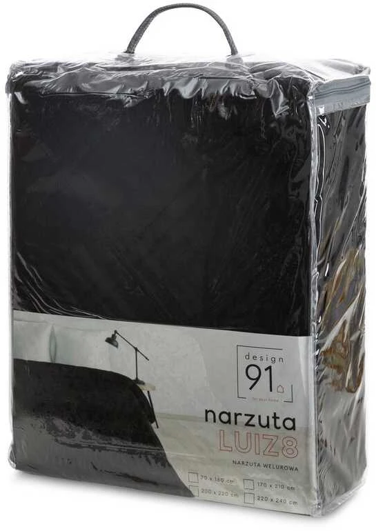 Eurofirany D91/N/LUIZ/8/Juodas 170X210 Juodas Lovatiesė