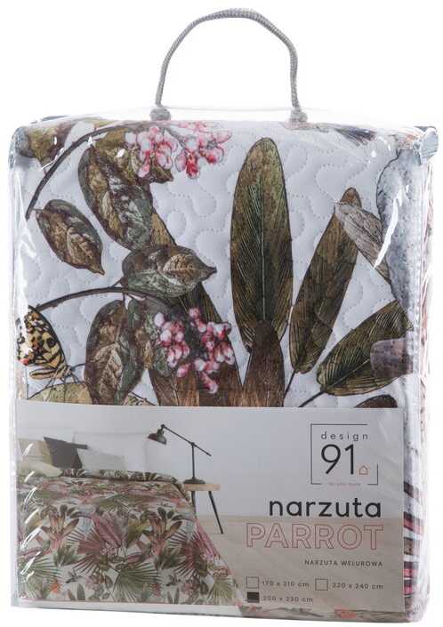 Eurofirany D91/N/PARROT/ZIE 200X220 ŽALIA+ROŽINĖ Lovatiesė Lovatiesė