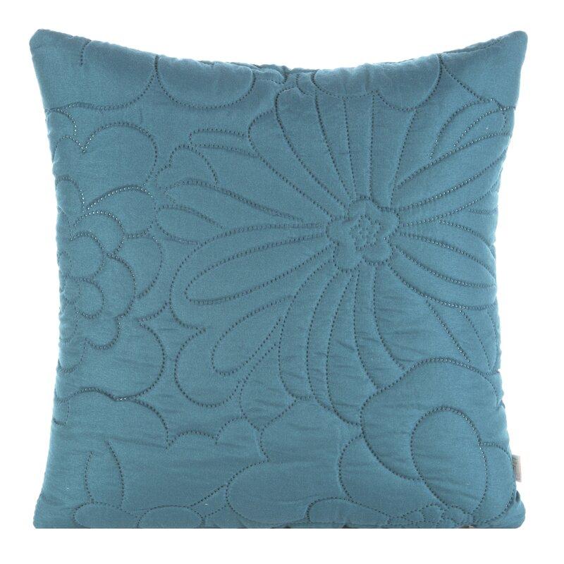 Eurofirany DESIGN 91 ALARA / 4 Pagalvės užvalkalas su įspaustu karšto spaudimo būdu gėlių raštu, 40X40 cm, spalva: mėlyna